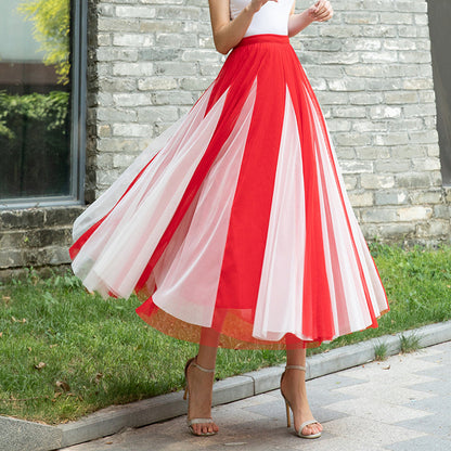Women's Special Multicolor New Mesh Skirt