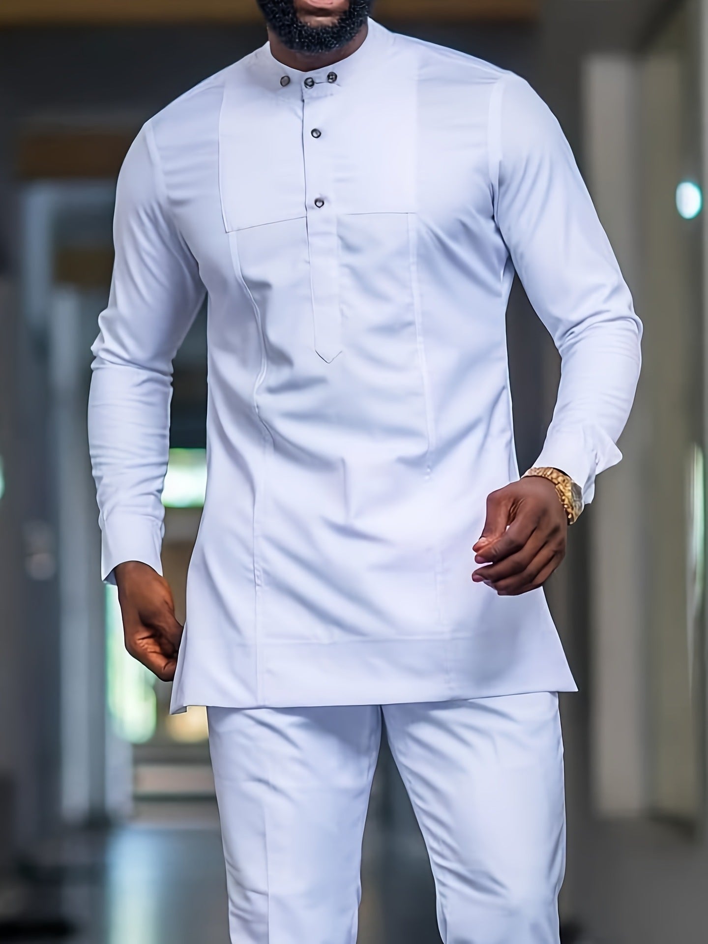 African Ethnic Style Men's Fashion Long Sleeve