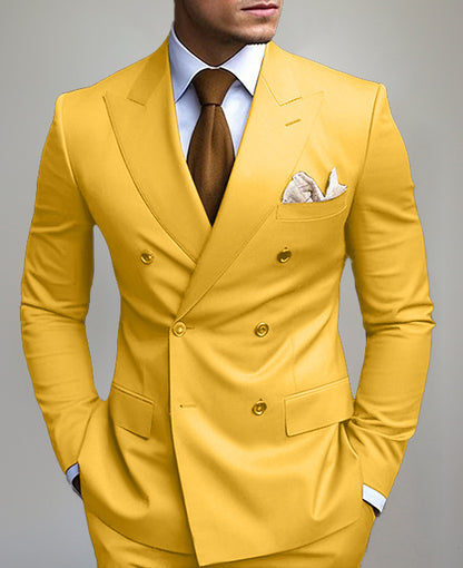 Men's Posterior Median Split Suit Jacket