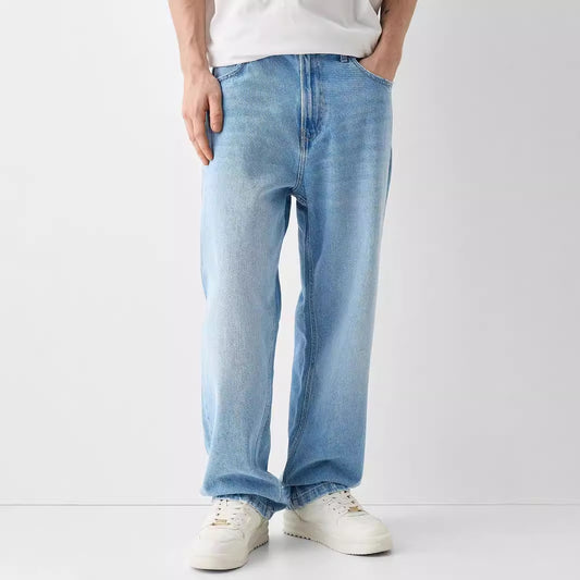 Versatile Men's Straight Jeans