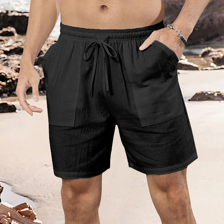 Men's Casual Cotton Linen Shorts