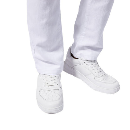 Men's American-style White Stretch Skinny Jeans
