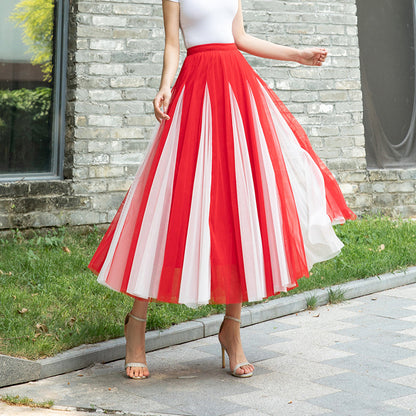 Women's Special Multicolor New Mesh Skirt