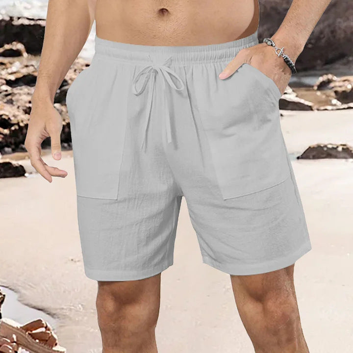 Men's Casual Cotton Linen Shorts