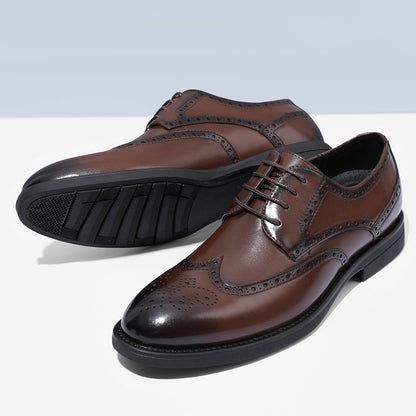 Brogue Leather Shoes Men