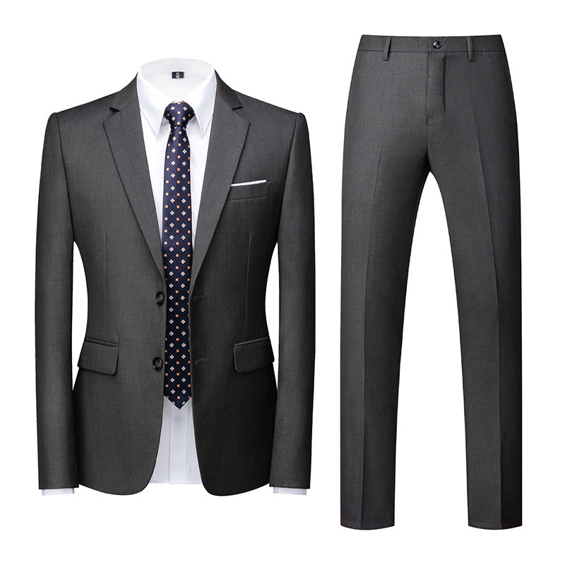 Two-piece Suit With Two Buttons For Wedding