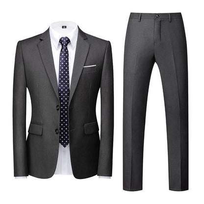 Two-piece Suit With Two Buttons For Wedding