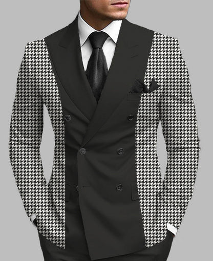 Men's Posterior Median Split Suit Jacket