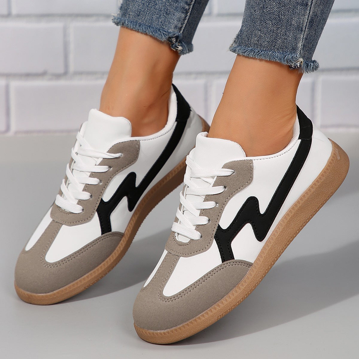 Flat Lace-up Student Sports Women's Board Shoes