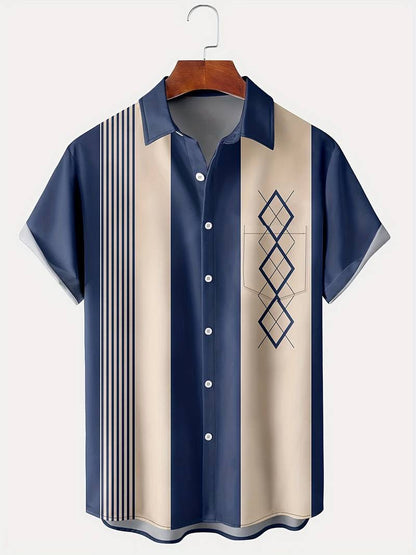 Color Loose Short-sleeved Shirt Lapel
