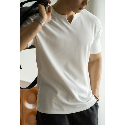 Smooth Silk Loose Commuter T-Shirt