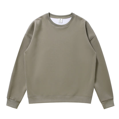 Non-gender Earth Color Round Neck Sweatshirts