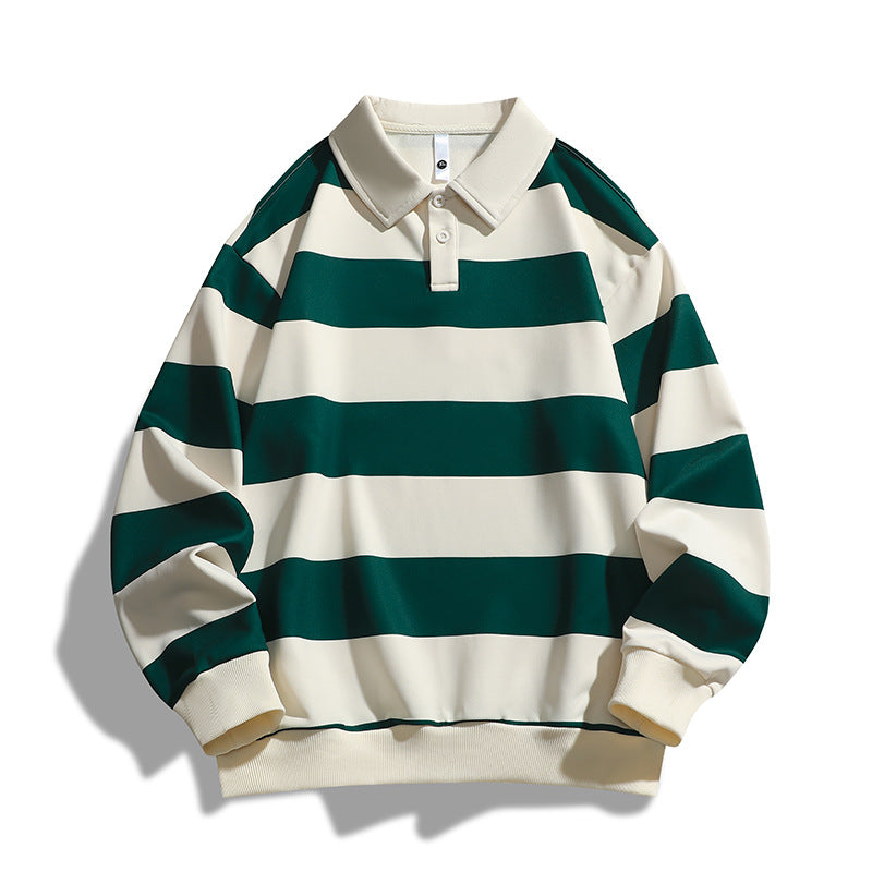 Nice Men's Loose T-shirt Striped