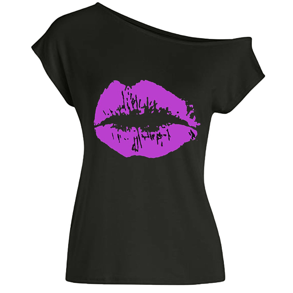Women's Loose Shoulder Versatile T-shirt