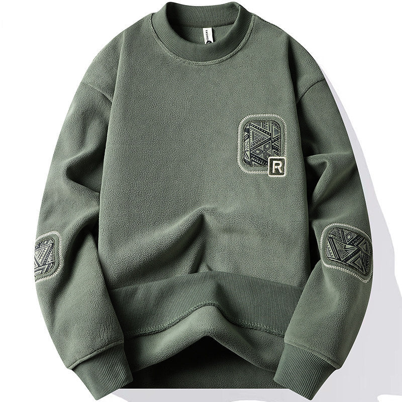 Double-sided Polar Fleece Sweater Men