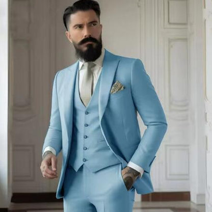Men's Slim Fit Business Suit Set