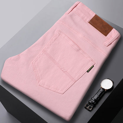 Men' Slim Fit Stretch All-matching Mid Waist Jeans