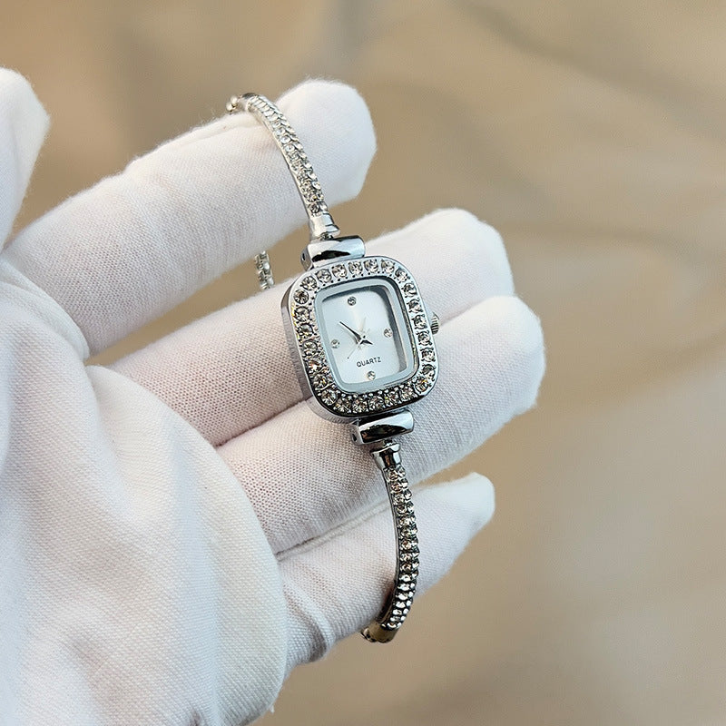 Fashion Diamond Bracelet Small Square Watch