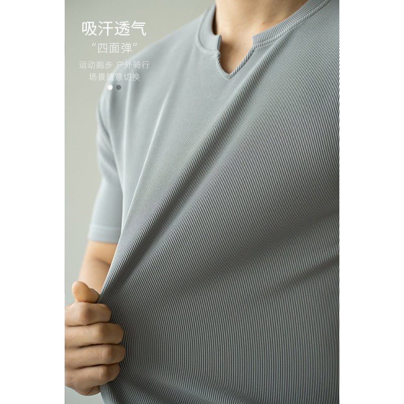 Smooth Silk Loose Commuter T-Shirt