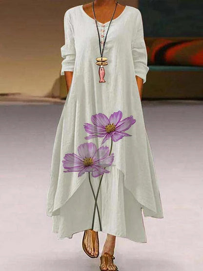 Women's Polyester Long Sleeve Dress