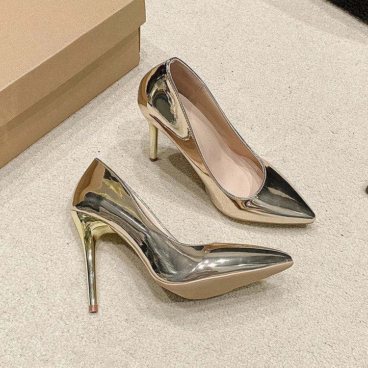 Slip-on High-grade Stiletto Heel Heel Shoes