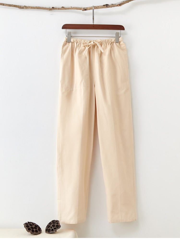 Men's Pure Cotton Coarse Pants