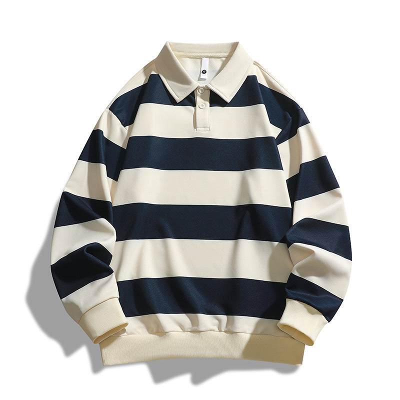 Nice Men's Loose T-shirt Striped