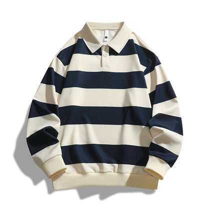 Nice Men's Loose T-shirt Striped