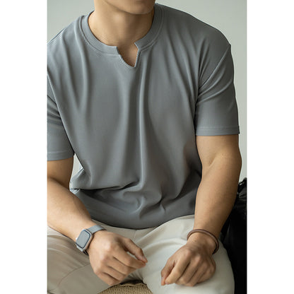 Smooth Silk Loose Commuter T-Shirt