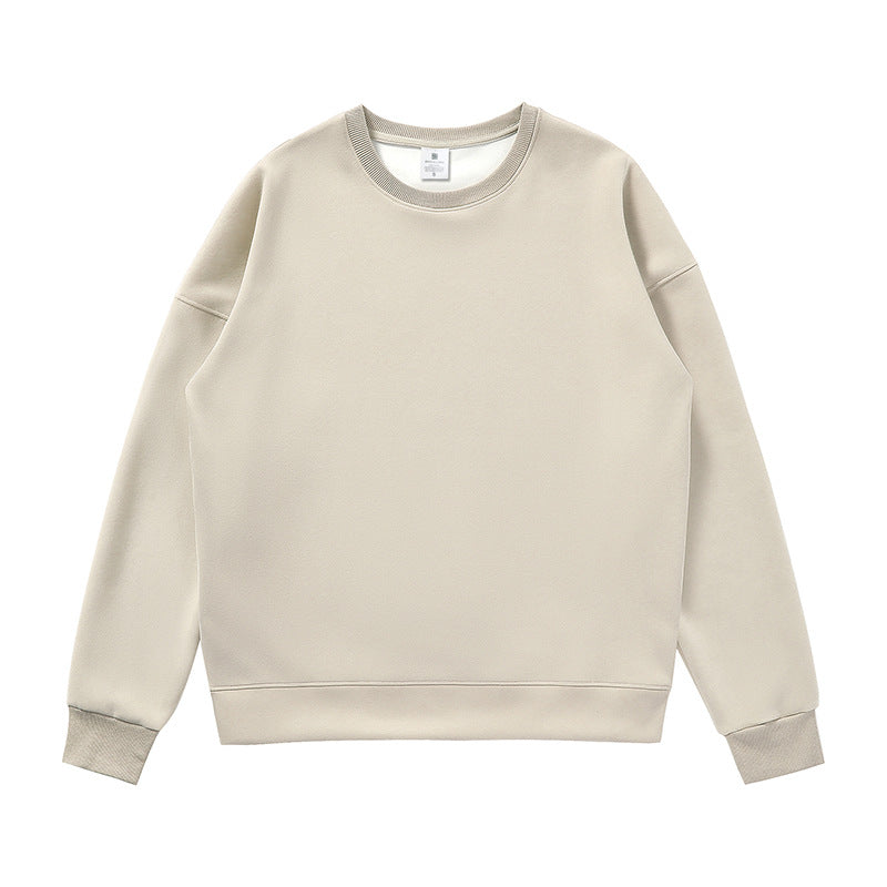 Non-gender Earth Color Round Neck Sweatshirts