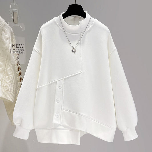 Women's Hoodie Short Loose Thick Coat Top