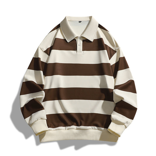 Nice Men's Loose T-shirt Striped