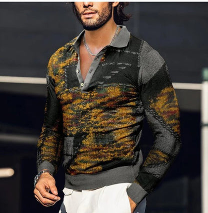 Fashion Men's Long-sleeved T-Shirt
