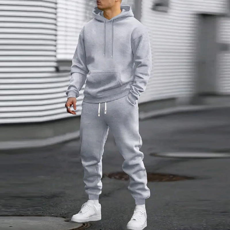 Men's Sports Hoodie With Gridles Pants