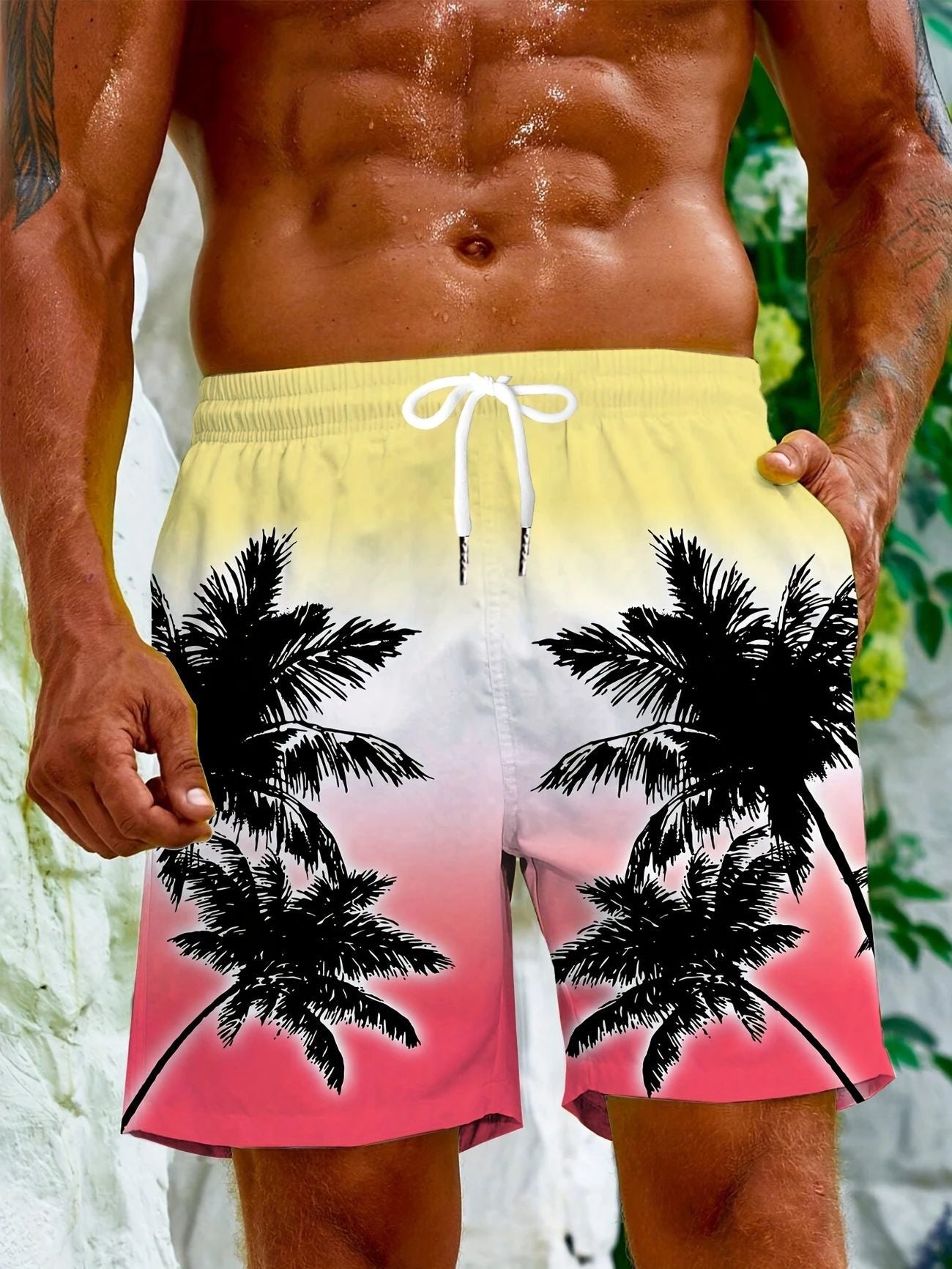 Micro-elastic Quick-drying Swimming Trunks