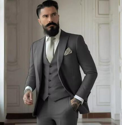 Men's Slim Fit Business Suit Set