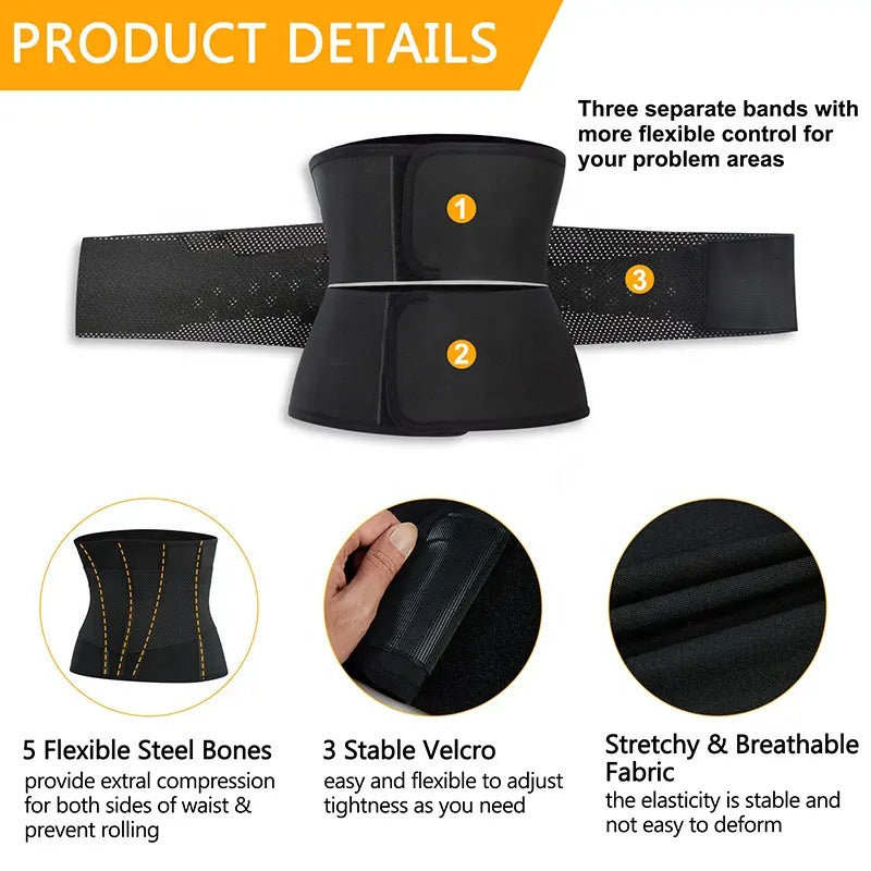 Sweat Waistband Fitness Aid Tight Belly Slim Fit