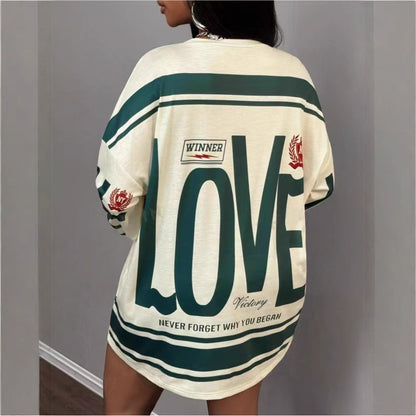 Ladie's Lazy Loose Long Sleeve Tops
