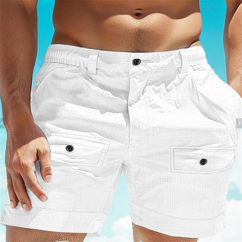 Elastic Waist Breathable Shorts