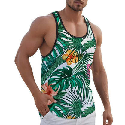 Men's Sleeveless T-shirt Hawaiian Style