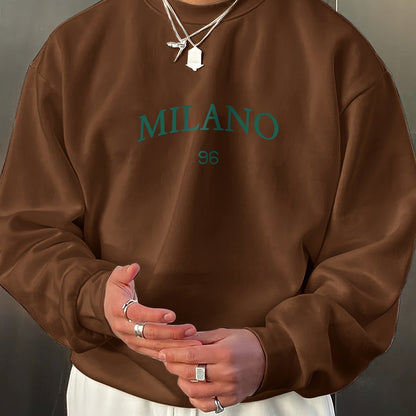 Men's Round-neck Versatile Long Sleeves