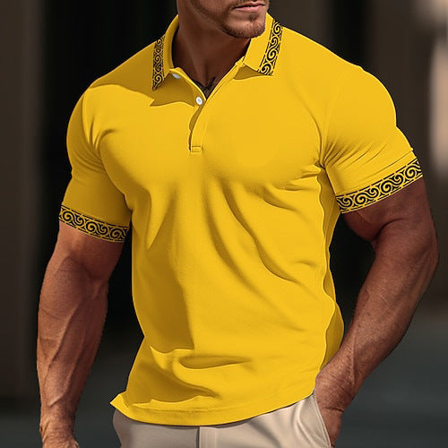 Men's Loose Color Short-sleeved T-shirt