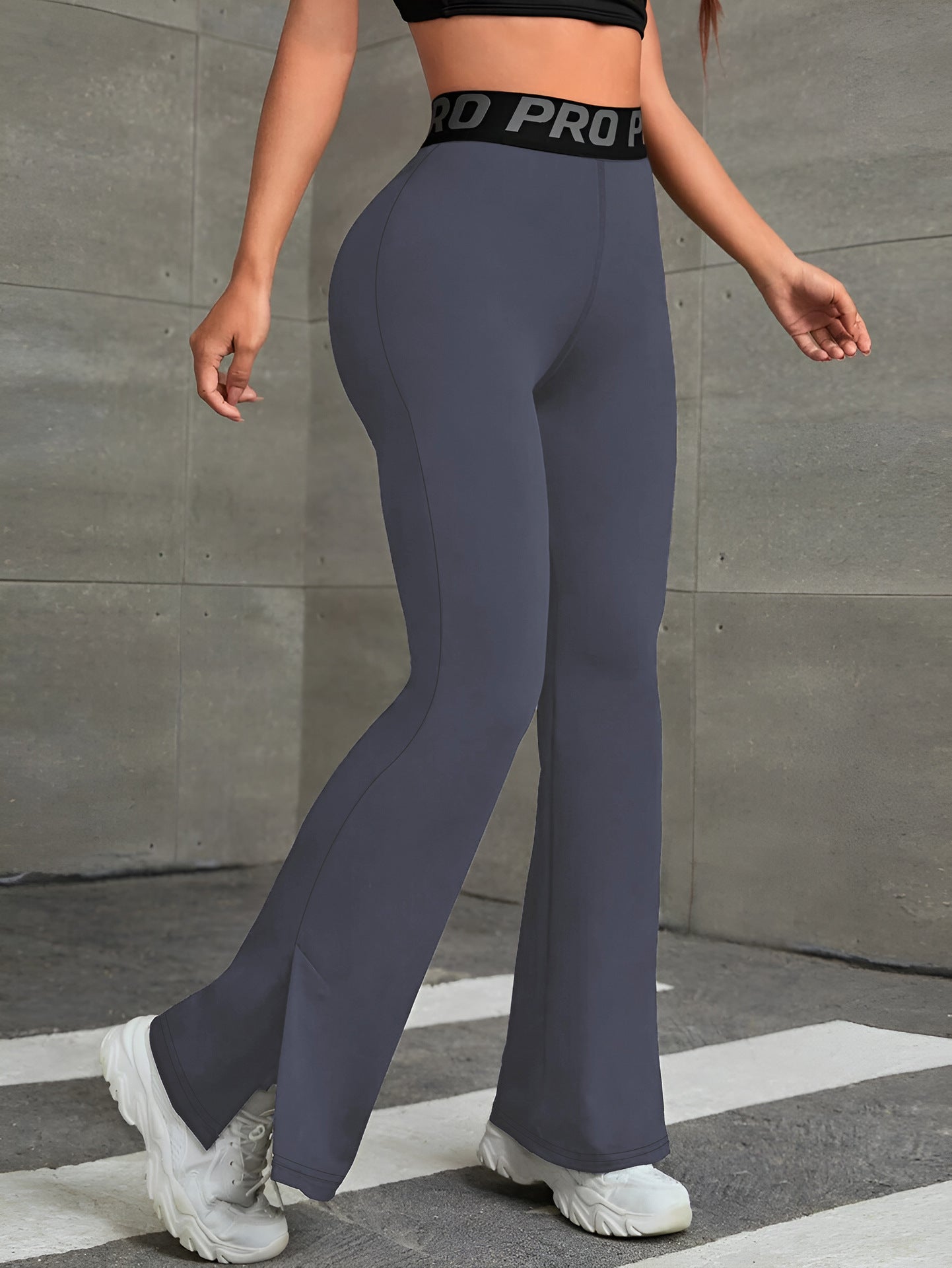 Slimming Belly Contracting Wide Fitness Leg Pants