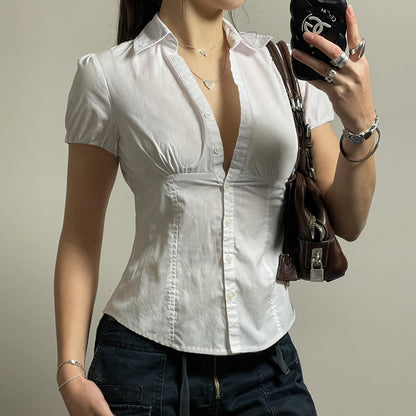 Simple Sleeve Polo Shirt