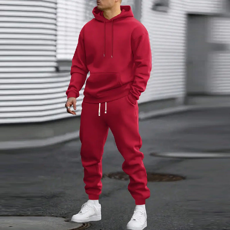 Men's Sports Hoodie With Gridles Pants