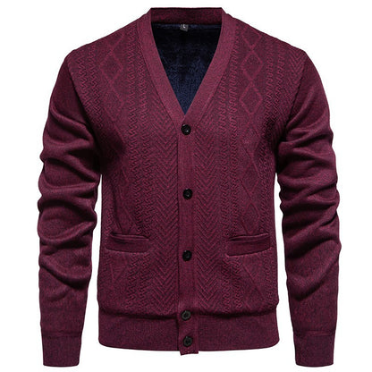 Men's Long-sleeved Striped Sweater Top