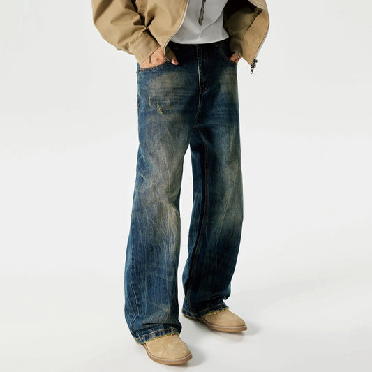 Men Loose Micro-flared Jeans
