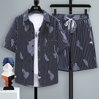 Men's Cool Shorts Two-piece Set