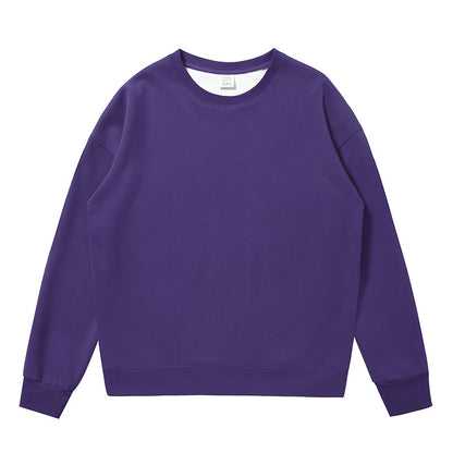 Non-gender Earth Color Round Neck Sweatshirts
