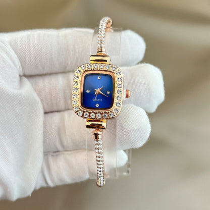 Fashion Diamond Bracelet Small Square Watch